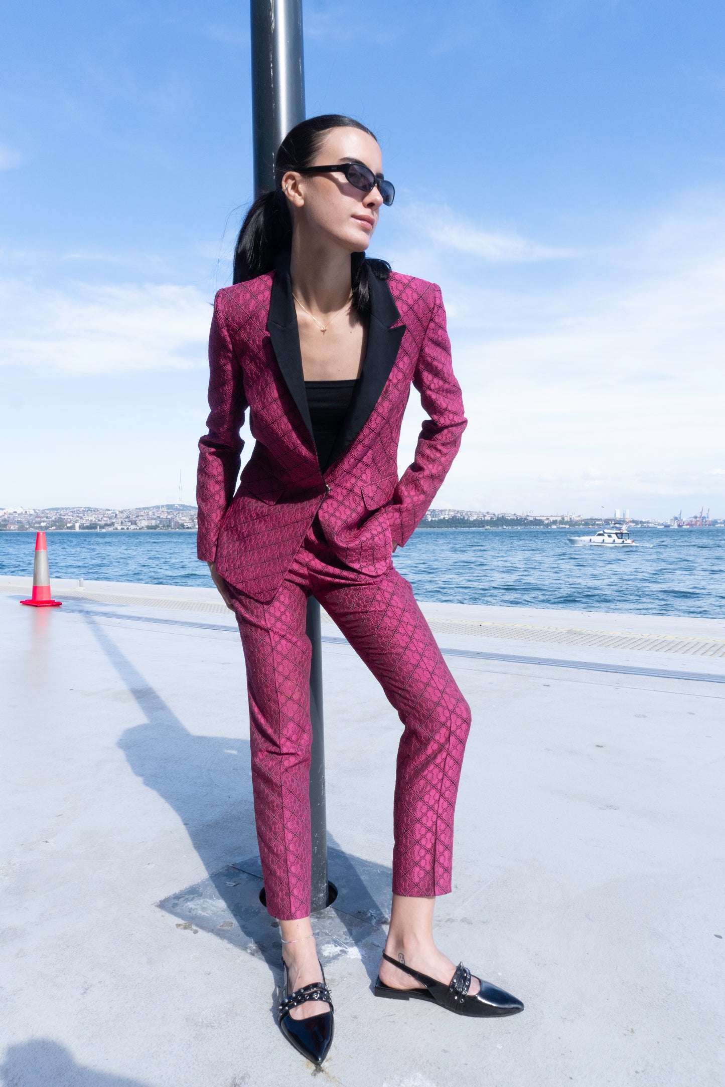 Dark Pink Suit